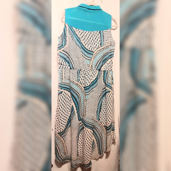 Shirt Style Sleeveless High/Low Dress - XL - Picture 2 of 5